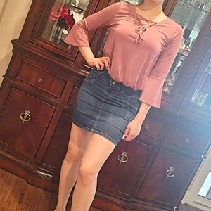 Dirty rose color blouse for women